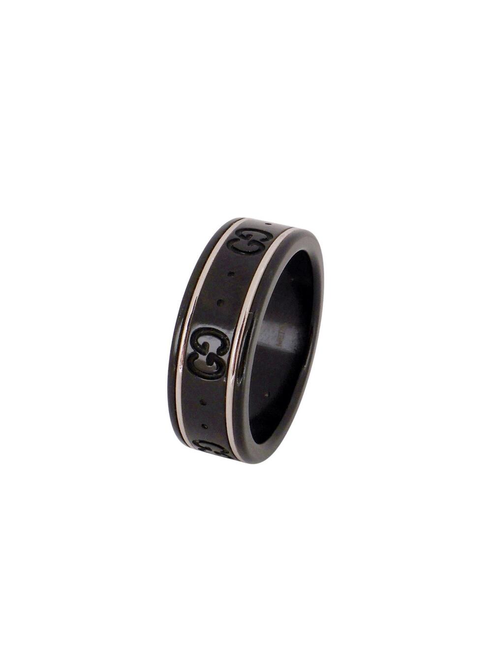 Gucci White Gold Icon Thin Ring #358829G56B